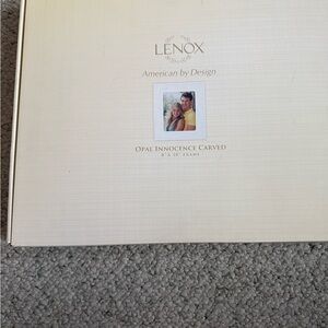 Lenox Cream Opal Innocence Carved Frame